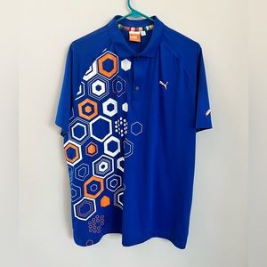 Blue Puma golf shirt